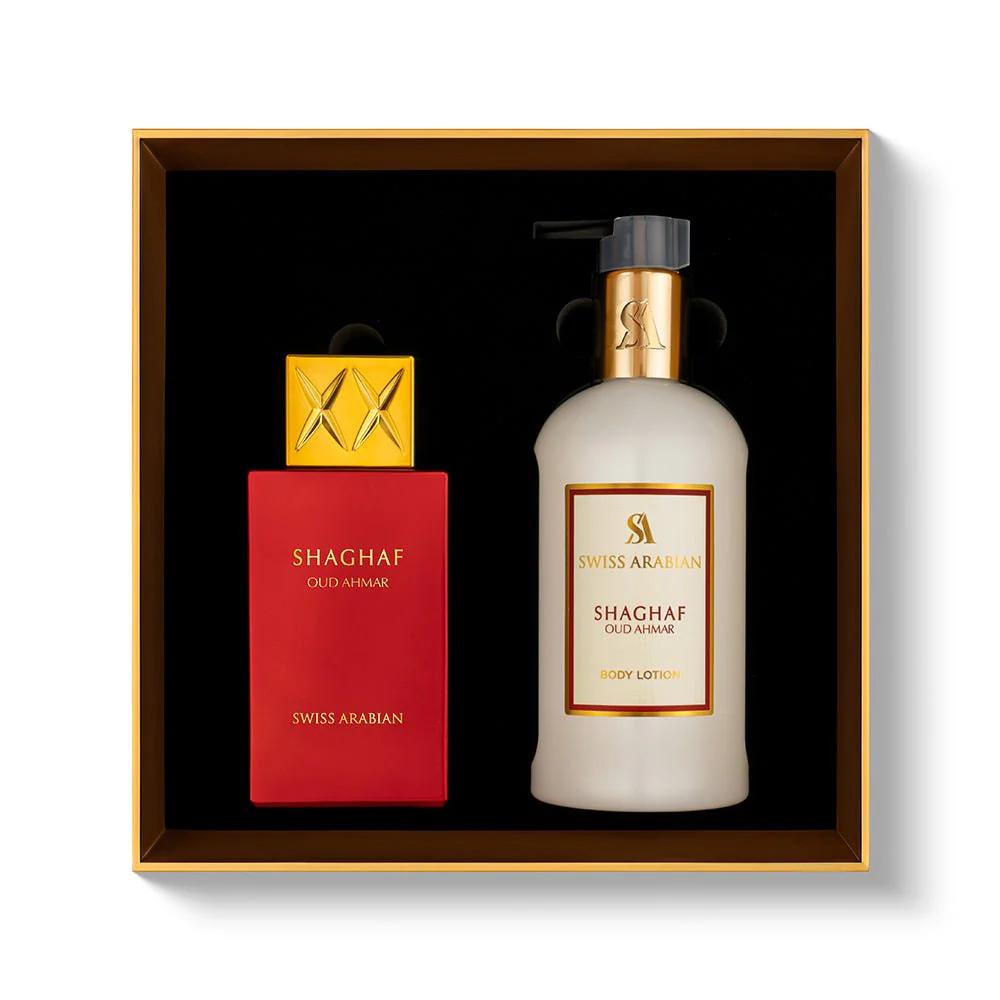 SHAGHAF OUD AHMAR EDP + BODY LOTION GIFT