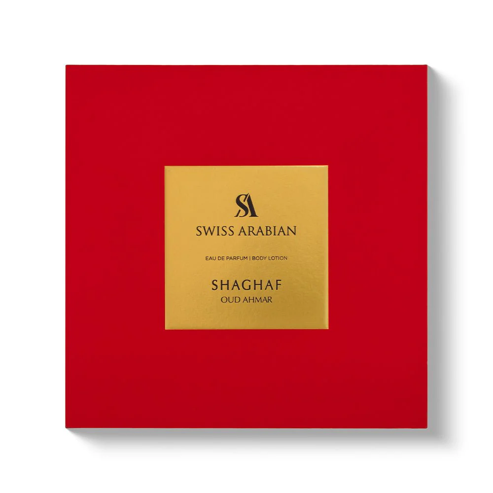 SHAGHAF OUD AHMAR EDP + BODY LOTION GIFT - Image 2